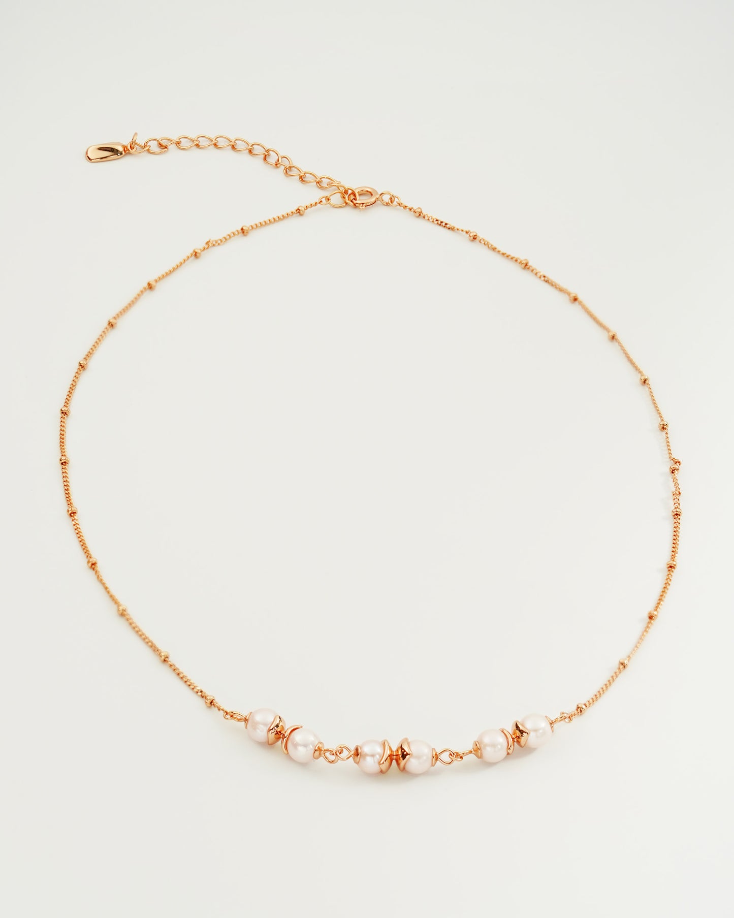 Cohesion Pearl Necklace, top view