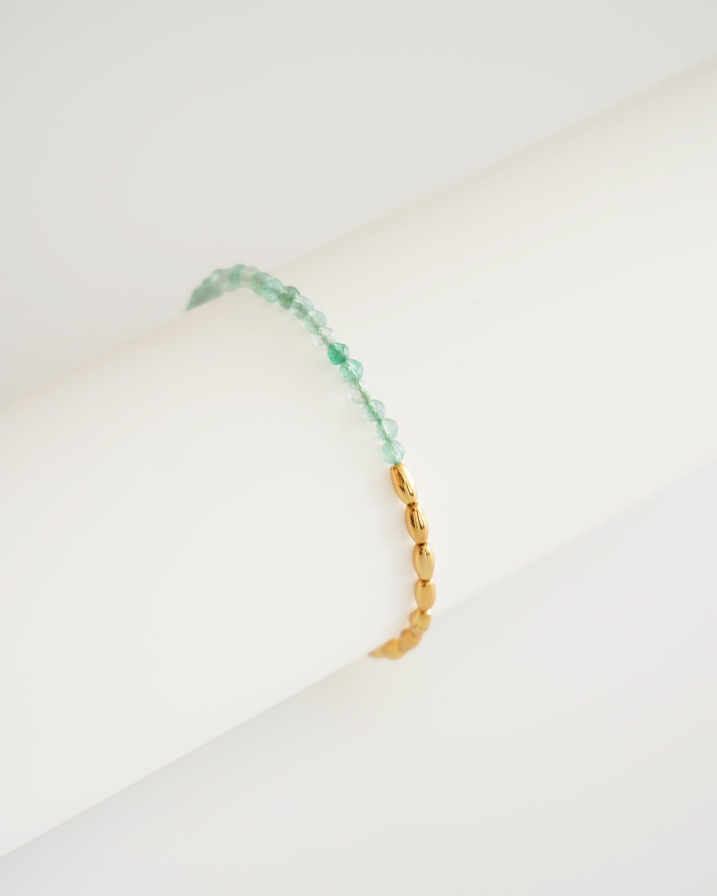 Mini Gemstone Beaded Bracelet - close-up view