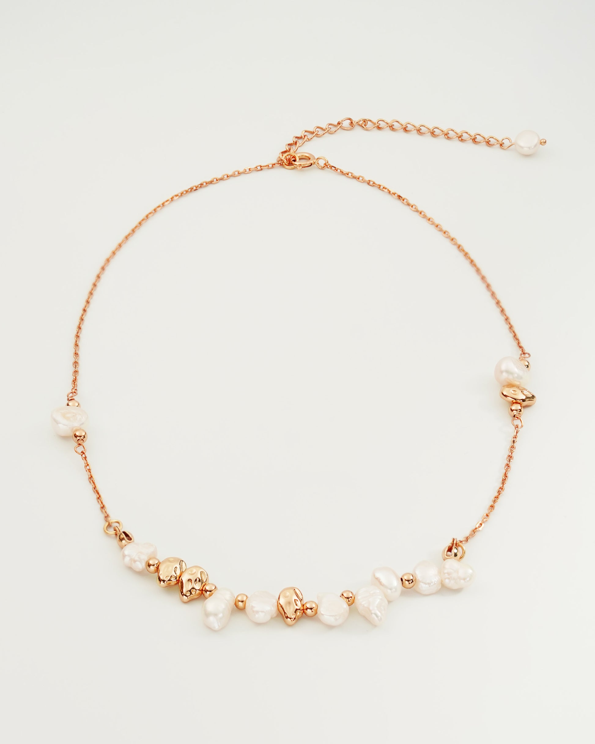 Essence Pearl Choker, top view