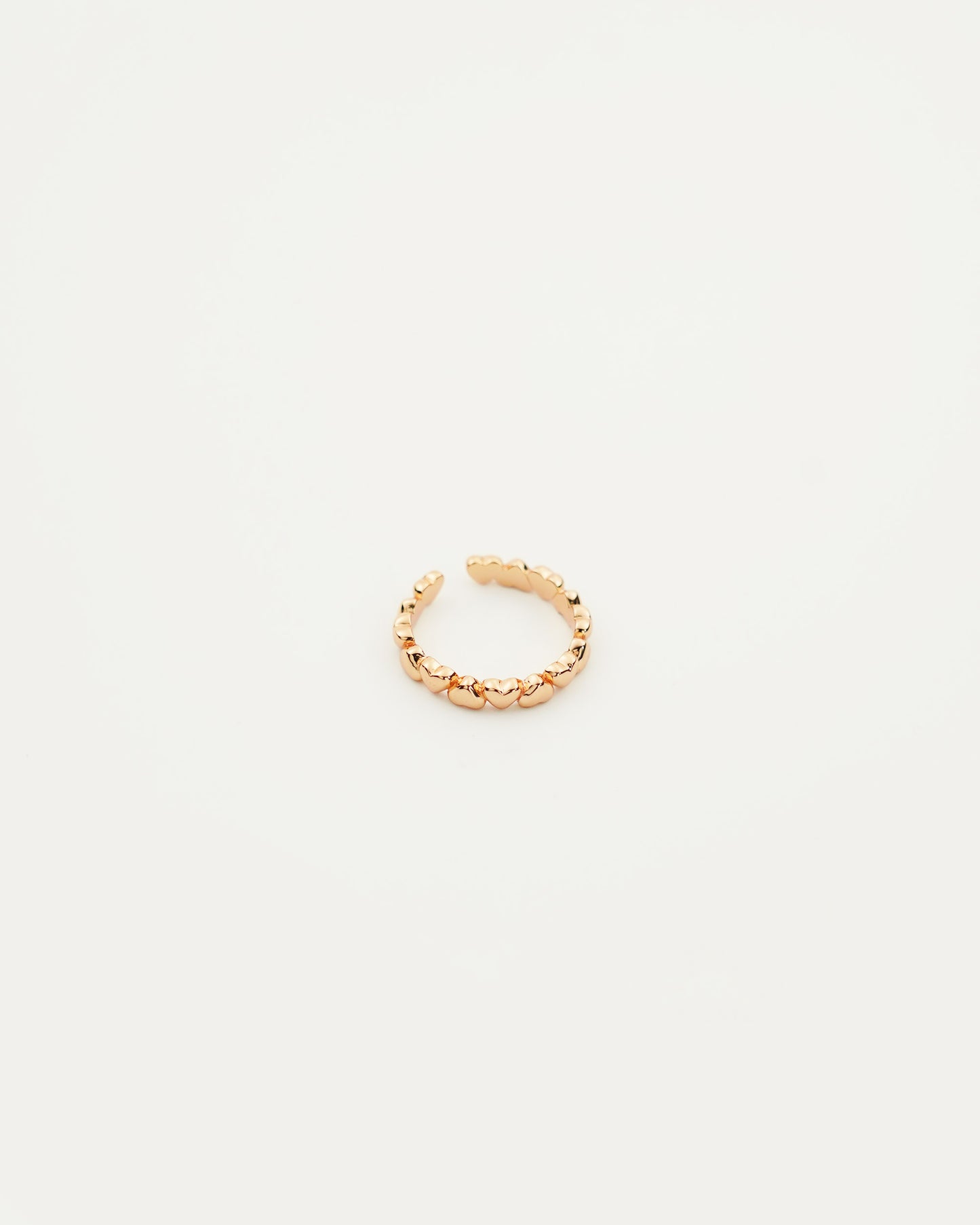 Heart Ring in Gold, front view