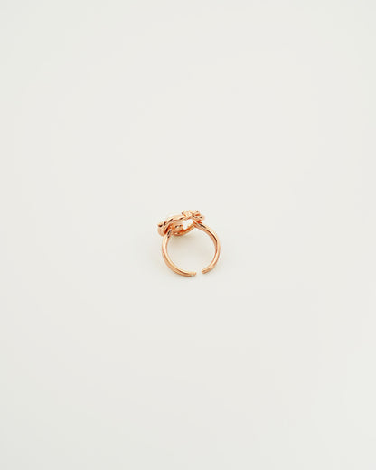 Knot Pearl Ring, back view