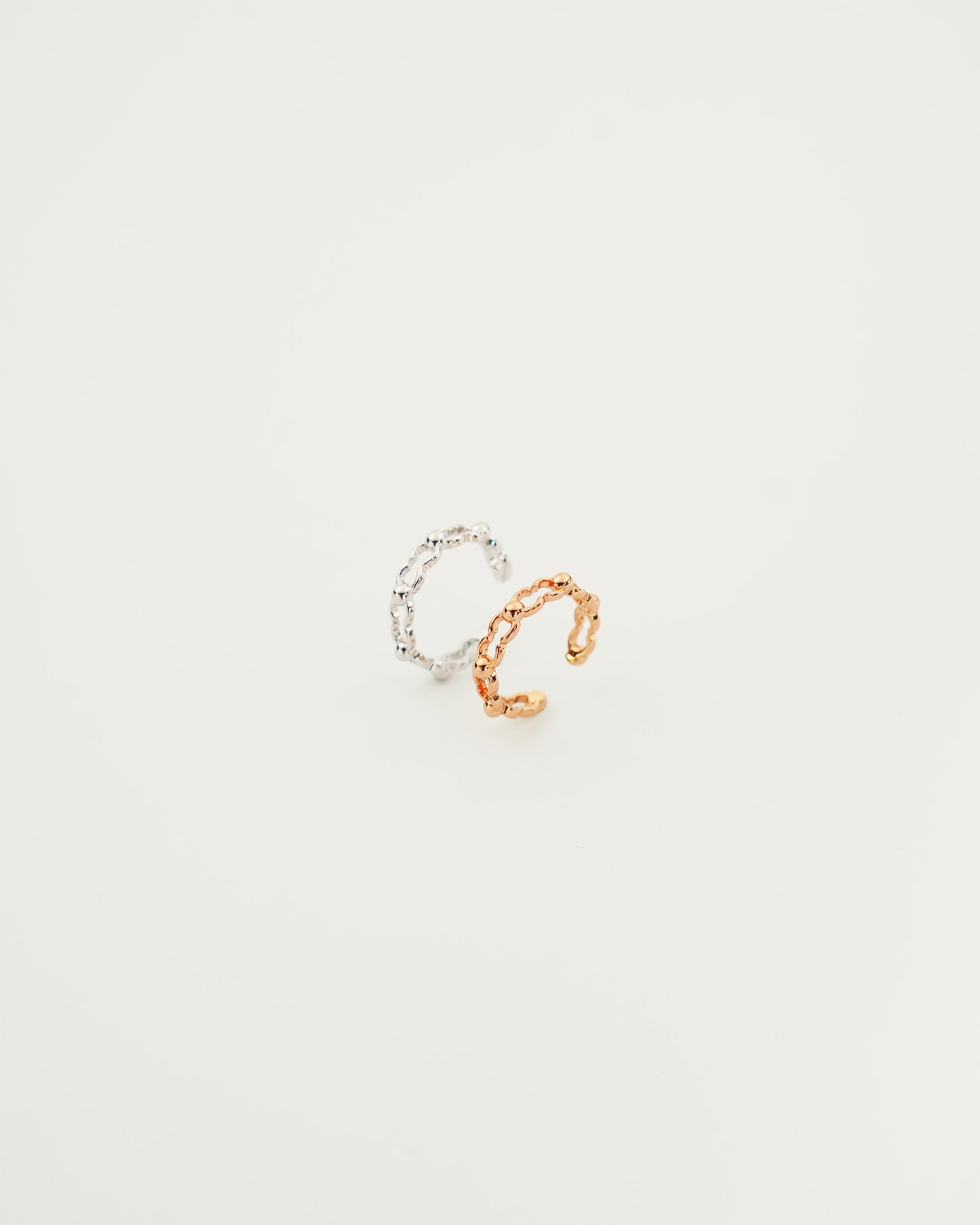 Bead Link Ring, top view