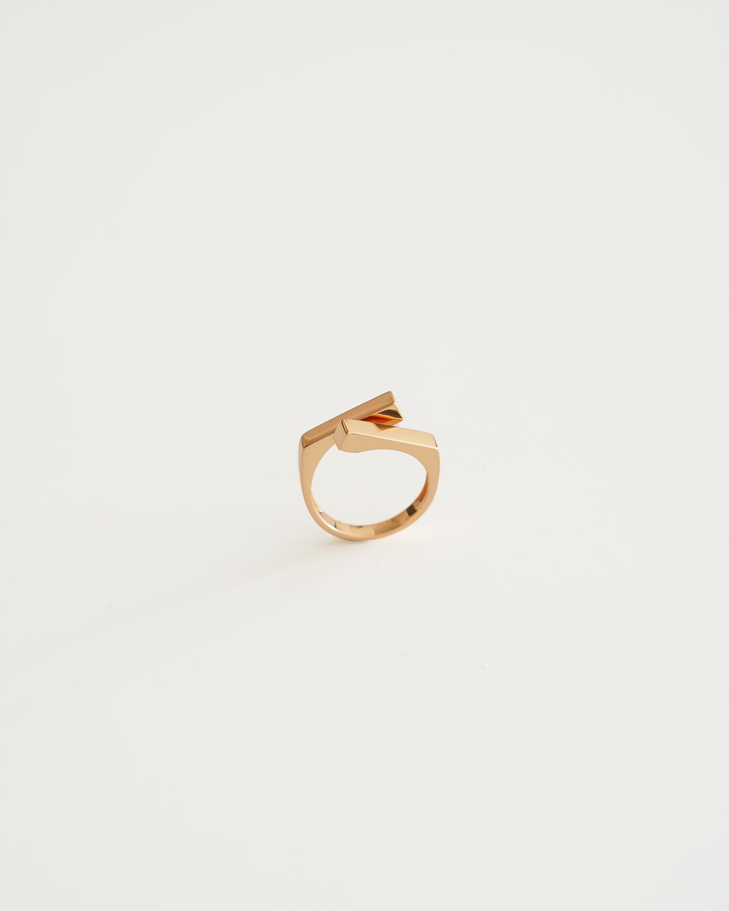 Axis Minimalist Ring - side view