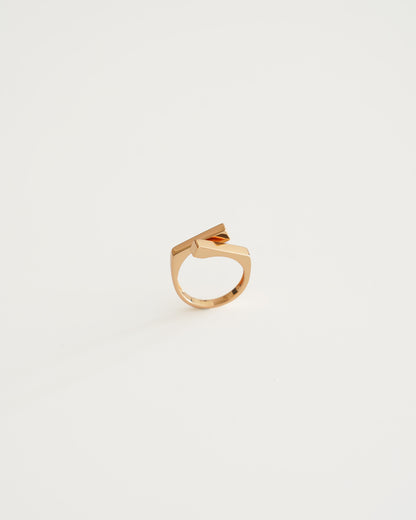 Axis Minimalist Ring - side view