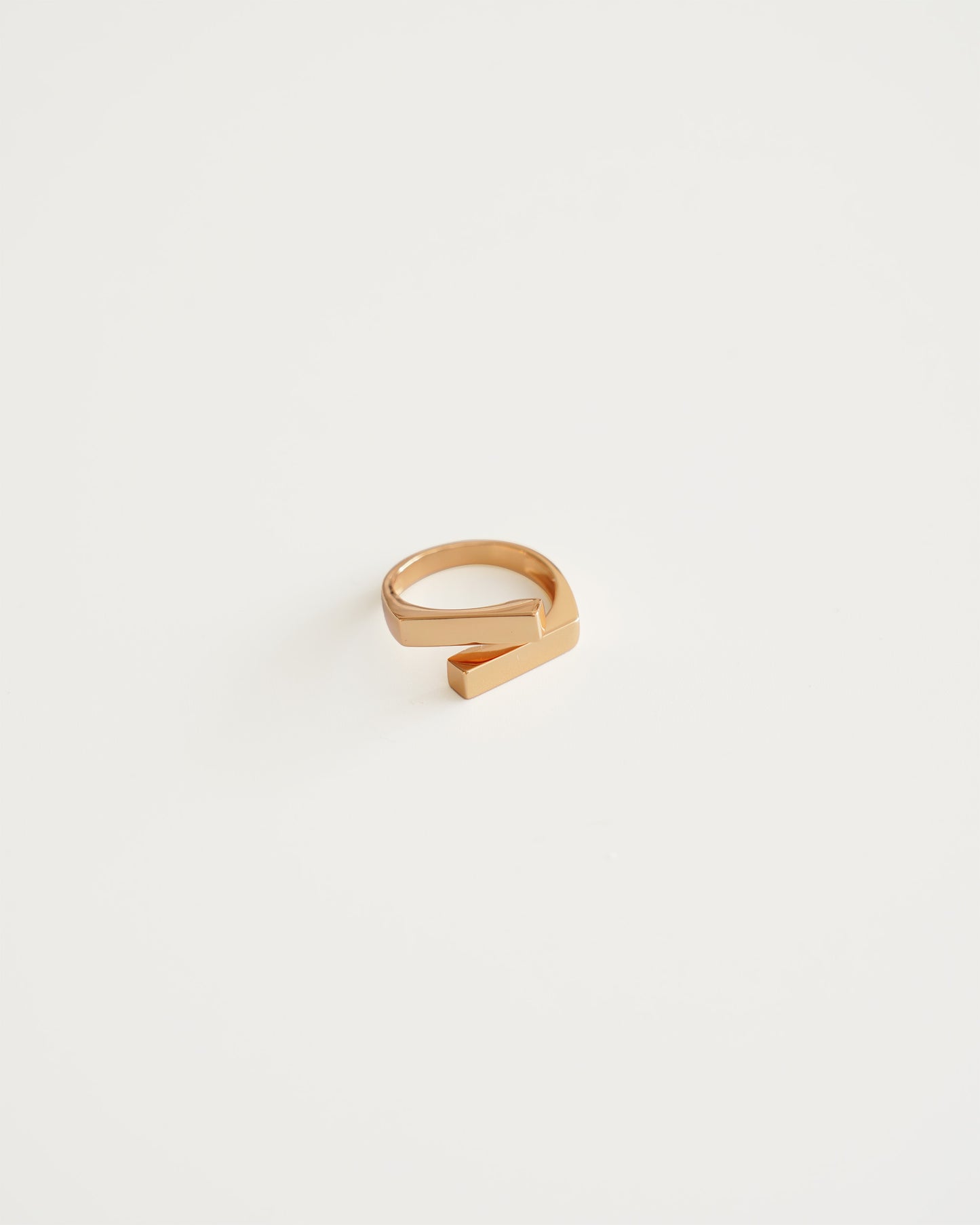 Axis Minimalist Ring - front view