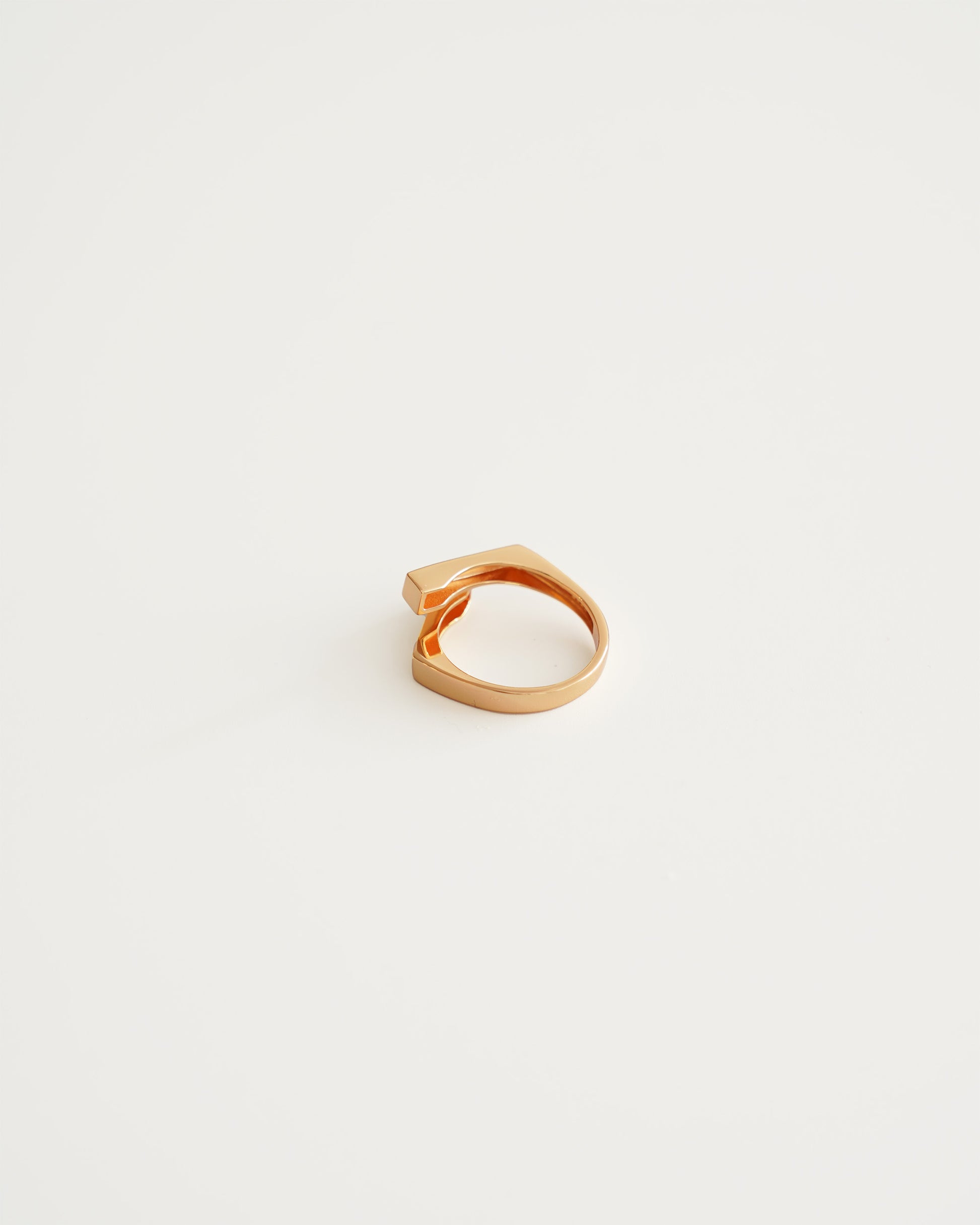 Axis Minimalist Ring - side view